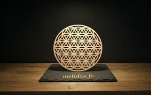 veines d'or disque 25cm vertical